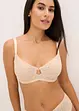 Soutien-gorge minimiseur à armatures et dentelle Lurex bicolore, bonprix