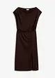 Asymmetrisches Jerseykleid mit Raffungen, bonprix