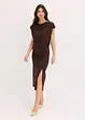 Asymmetrisches Jerseykleid mit Raffungen, bonprix