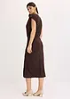 Asymmetrisches Jerseykleid mit Raffungen, bonprix