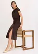 Asymmetrisches Jerseykleid mit Raffungen, bonprix