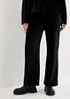 Pantalon ample en velours côtelé jersey, taille extensible, bonprix