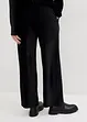 Pantalon ample en velours côtelé jersey, taille extensible, bonprix