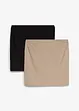 Lot de 2 jupes en jersey coton extensible, bonprix