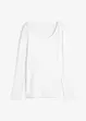 T-shirt manches longues 100% coton à col rond, bonprix
