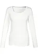 T-shirt manches longues 100% coton à col rond, bonprix