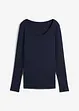 T-shirt manches longues 100% coton à col rond, bonprix