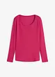 T-shirt manches longues 100% coton à col rond, bonprix