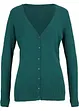 Gilet basique en maille fine avec patte de boutonnage, bonprix