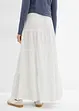 Jupe longue rayée, 100% coton, bonprix
