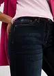 Jean droit taille mi-haute en toile de coton, bonprix