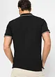 Piqué-Poloshirt mit Reißverschluss aus reiner Baumwolle, bonprix