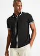 Piqué-Poloshirt mit Reißverschluss aus reiner Baumwolle, bonprix
