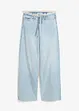 Jean large taille mi-haute effilochée, Low Stretch, bonprix