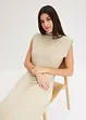 Robe midi avec drapé et base asymétrique, bonprix