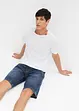 Leichte Jeans-Schlupf-Bermuda, Slim Fit, bonprix