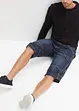 Bermuda long poches cargo en denim léger, coupe loose, bonprix