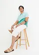 Bermuda long poches cargo en denim léger, coupe loose, bonprix
