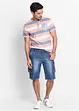 Bermuda cargo en jean, Regular, bonprix