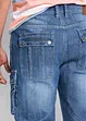 Bermuda cargo en jean, Regular, bonprix