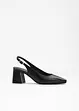 Sling Pumps aus Leder, bonprix