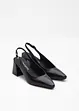 Sling Pumps aus Leder, bonprix