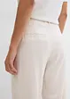 Pantalon paper bag en lin mélangé léger, bonprix