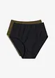 Lot de 2 bas de bikini taille haute, bonprix