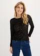 Langarmshirt mit leichter Transparenz, bonprix