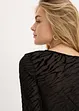 Langarmshirt mit leichter Transparenz, bonprix