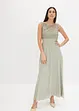 Robe longue avec empiècement dentelle, bonprix