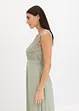 Robe longue avec empiècement dentelle, bonprix