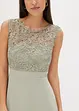 Robe longue avec empiècement dentelle, bonprix