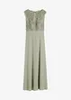 Robe longue avec empiècement dentelle, bonprix