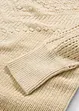 Pull ajouré en coton et lin, bonprix