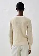 Pull ajouré en coton et lin, bonprix