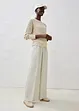 Pull ajouré en coton et lin, bonprix