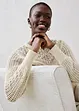 Pull ajouré en coton et lin, bonprix