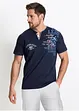 T-shirt col tunisien 100% coton, bonprix