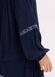 Blouse oversize à broderies, bonprix