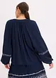 Blouse oversize à broderies, bonprix