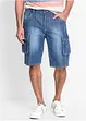 Bermuda cargo en jean, Regular, bonprix