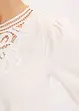 Blouse manches courtes à dentelle, bonprix