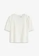 Blouse manches courtes à dentelle, bonprix