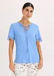 Shirt-Tunika mit Spitzenband, bonprix