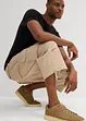 Pantalon cargo extensible et loose, longueur 3/4, bonprix
