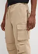 Pantalon cargo extensible et loose, longueur 3/4, bonprix