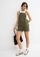 Kurzer Jumpsuit aus luftigem Leinen-Mix, bonprix