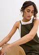 Kurzer Jumpsuit aus luftigem Leinen-Mix, bonprix