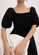 Midikleid mit Puffärmeln und Smoke-Detail, bonprix